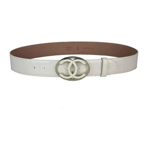 chanel white leather belt|Chanel snakeskin belt.